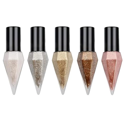 YOFDAL 5 Pezzi 5 colori Liquid Glitter Shiny Eye Liner
