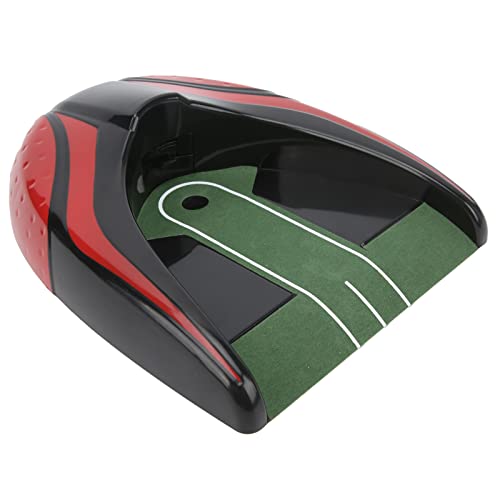 Golf Automatic Putting Cup - Golf Putting Return Machine - Indoor Training Aids - Putting Green with Ball Return - Ball Return Putting Machine - Practice Training Cup Device for Indoor Outdoor(Red)