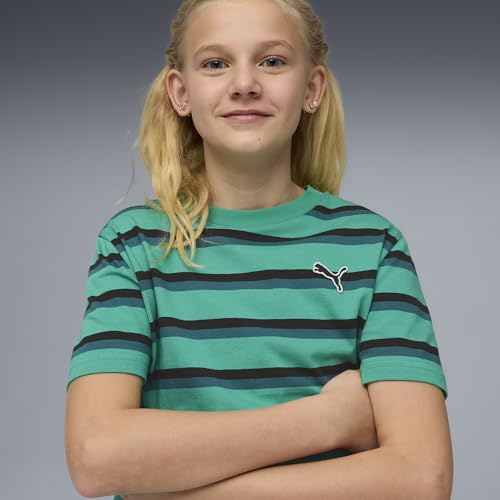PUMA T shirt rayé Essentials Enfant et Adolescent Vêtements 11 12Y - vue 7
