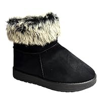 sole london LADIES FLAT WARM WOMENS WINTER FAUX FUR LINED ANKLE SHOES BOOTS