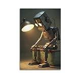 XMUXCY Leinwand-Poster, Sci-Fi, Vintage, nachdenklicher 