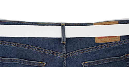 Canvas Web Belt Double D-Ring Buckle 1.5" Wide with Metal Tip Solid Color4