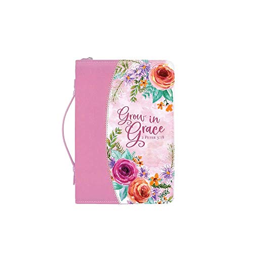 Divinity 28311 Divine Details 2020 Grow In Grace Pink Floral Bible Cover, Large, 10-Inch Height #TOP22