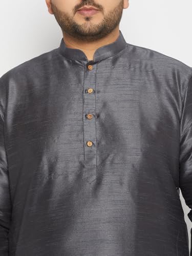 Image of Vastramay Plus Men's Silk Blend Kurta Pyjama Set