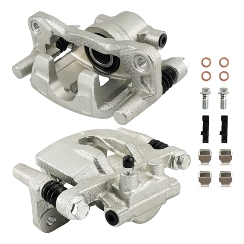 Image of KAX Disc Brake Caliper Assembly Fit for Patriot 2007-2017, Compass 2007-2017, Avenger 2008-2014, 200 2011-2014, Caliber 2007-2012, Sebring 2007-2010, Lancer 2008-2017, 18B5038+18B5039 Rear Side