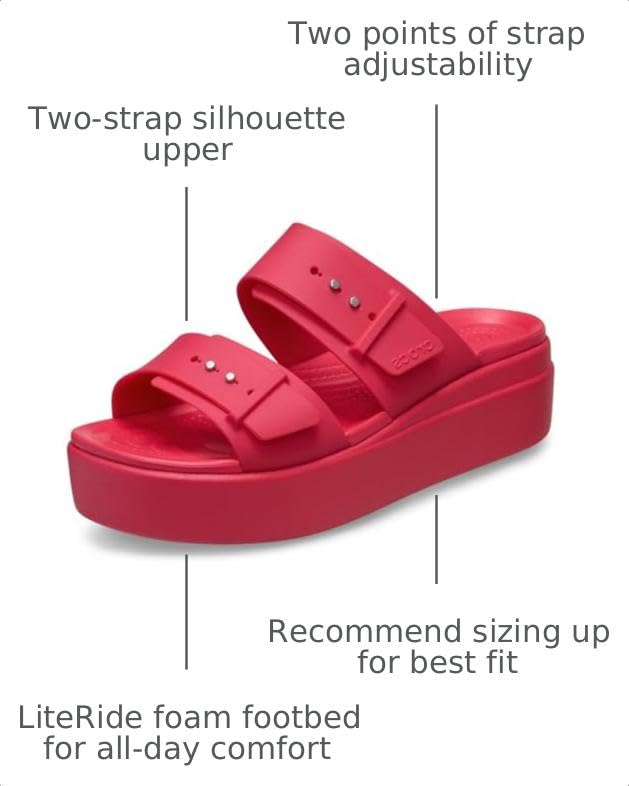 Image of Crocs Women's Brooklyn Buckle Low Wedges