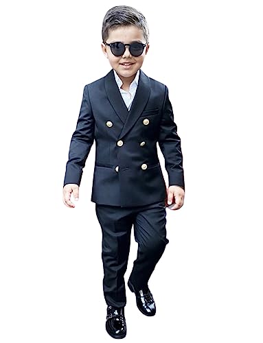 Costume double boutonnage garçon veste revers châle de qualité supérieure pour fête