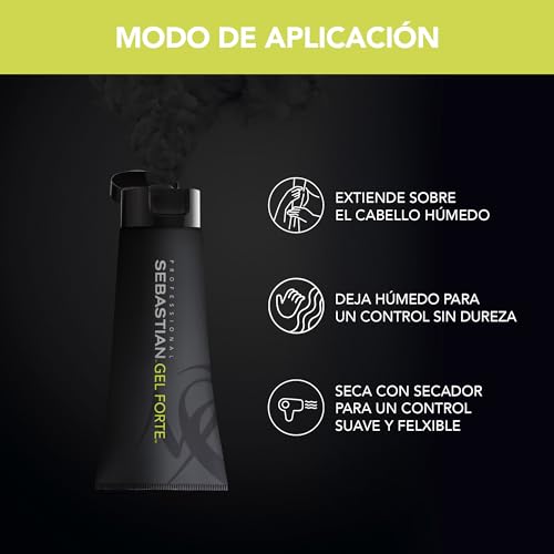 Gel Fixatif Fort Sebastian 200 ml pour une coiffure structuree - 3