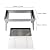 ELIMUH Camping Barbecue Stove,Portable BBQ Grill Charcoal Grill for Outdoor Cooking Kitchen and Patio Backyard Barbecue,14.1 * 7.8 * 11.8inch