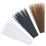 deguisement fait maison garcon Taille:Moustaches d’animaux artisanales de couleurs assorties:environ 70 mm de long / 0.07 yards de long / pièce, 0.1mm de diamètre, 300 pièces / ensemble, 3 jeux, 3 couleurs, 900pcs au total, 63 yard de long au total