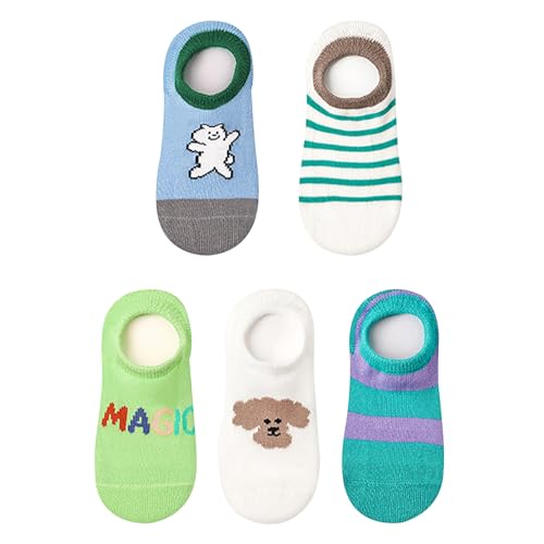 Ankle Socks for Boys Girls Cute Seamless Breathable Low-Cut Socks for Kids 1-12 Years