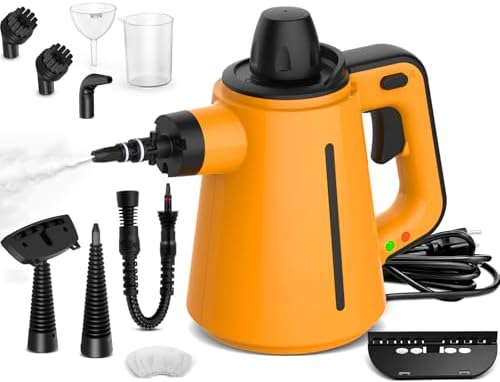 Steam Cleaner - Limpiador de vapor con 10 accesorios, 3,5 bares d...