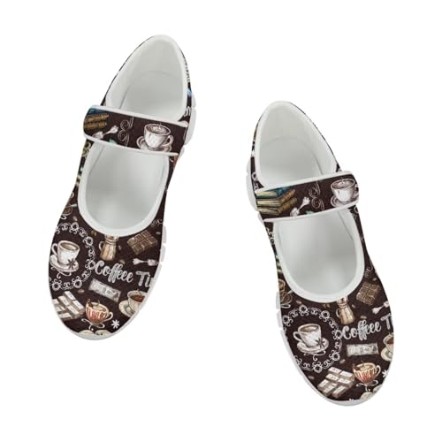 Coloranimal Mary Jane Shoes Women Casual Flat Shoes Women Dress Comfortable Mary Jane Flats Comfortable Walking Shoes Slip On Shoes Footwear2
