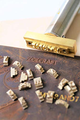 26 Interchangeable Alphabet Letter Stamp with T-Slot Holder/Customized Brass Stamp/Leather Stamp/Wood Stamping/Hot Foil Stamp/Number,Alphabet DIY Die Cut Leather Stamp Mold (Set A) - Thumbnail 2