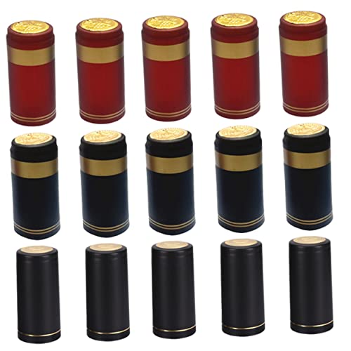 Veemoon Wine Bottle Cover Heat Shrink Cap 150pcs Wine Heat Shrink Sealing Film Bottle Seal