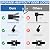 Plustool 1 Pack Matte Black Door Handles, Keyless Interior Door Knobs, Privacy Door Lever Locksets for Bedroom Bathroom, Heavy Duty Square Door Lock, Reversible for Left&Right Handled Doors