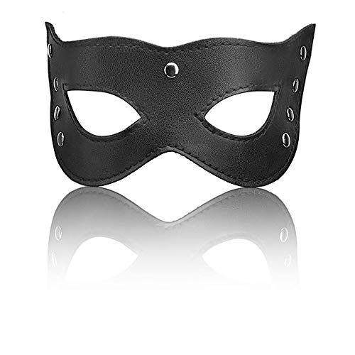 Preisvergleich Produktbild L Big Boss Gesichtsmaske für Nachtclub, geheimnisvoll, sexy, Leder, Schwarz