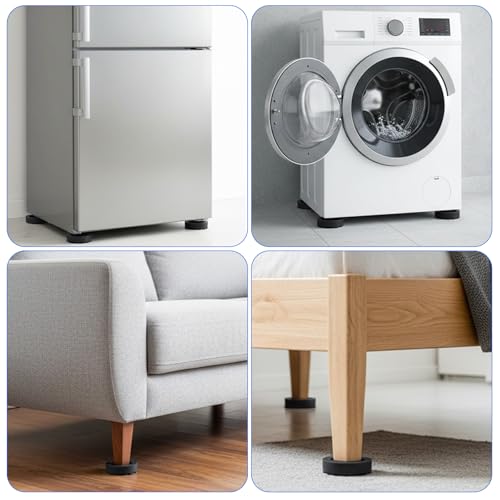 4 Stück Antivibrationsmatte für Waschmaschine Waschmaschinen Untergestell Antirutsch Unterlage Antirutschmatte Schwingungsdämpfer Waschmaschine Waschmaschinenfüße Matte Waschmaschinen Dämpfer