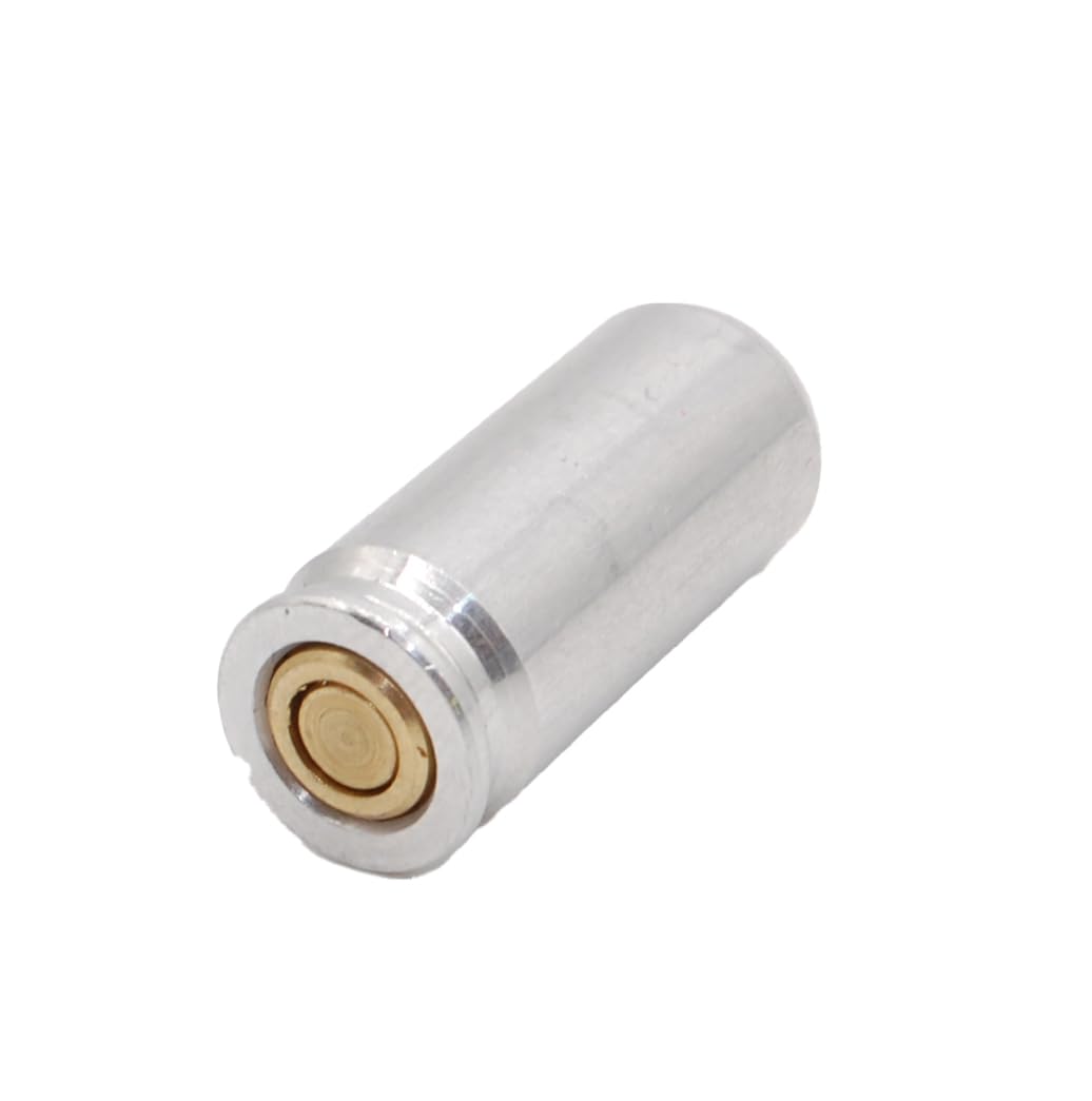 9mm P.A.K - Cartuchos de amortiguación (5 Unidades, 9 mm, 9 mm, Aluminio Plateado)