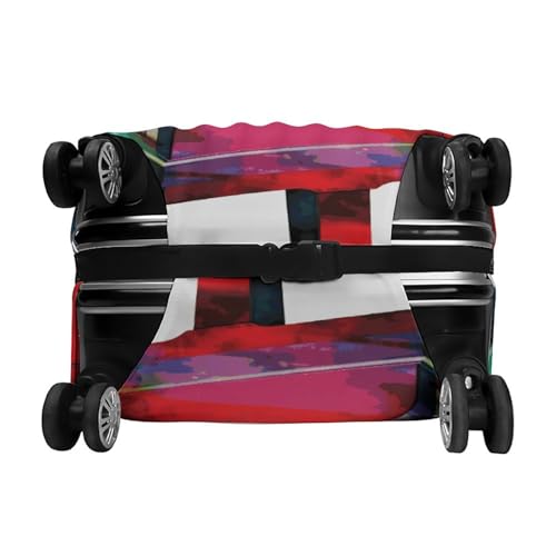 Colorful Piano Keyboard Music Printed Luggage Cover Protector, Fits 18-32 Inch Luggage 5