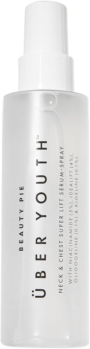 Beauty Pie Über Youth Neck & Chest Tightening Serum Spray | Chest & Neck Firming | Anti Aging Serum | Chest & Neck Tightening And Lifting | Tighten & Lift Skin | Hydrating Elasticity Boost | 3.2fl oz
