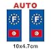 Produktbild Selbstklebend Nummernschild-Flagge Tunesien  Auto