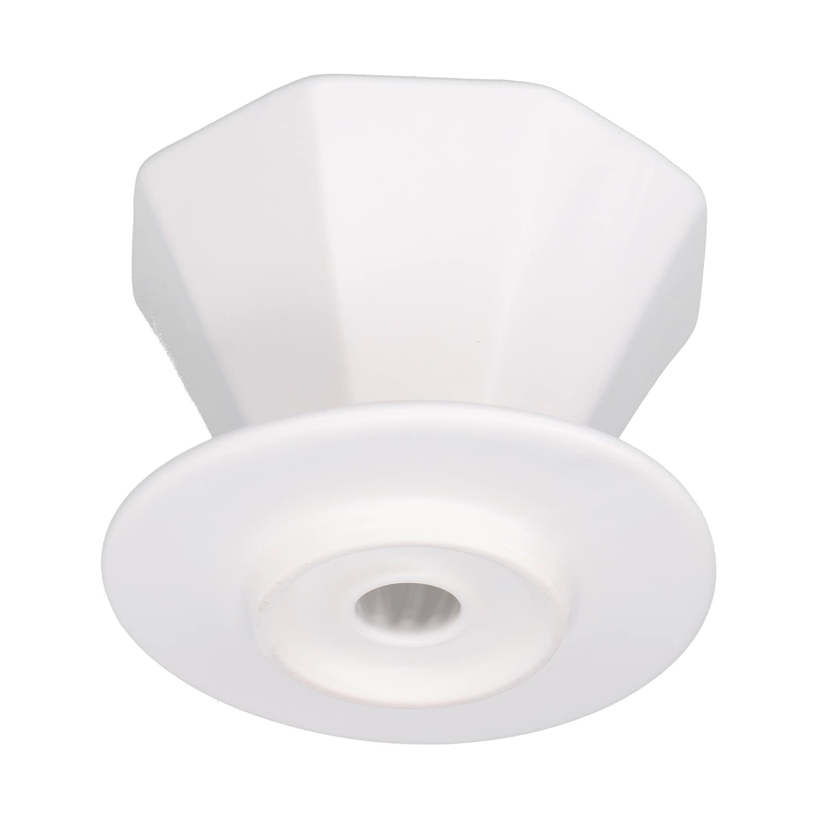 Gotero de café de cerámica para goteo manual con taza filtrante octogonal blanca de 1-2 tazas