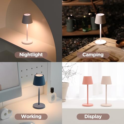 mooas Midnight Cordless Rechargeble LED Table Lamp (Coral Pink) by mooas - Used condition - Image 6