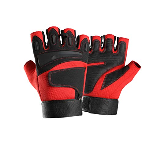 Luvas de ciclismo BESPORTBLE, luvas à prova de choque, meio dedo, luvas esportivas, luvas de mão par