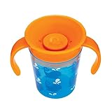 Diseño de vaso para niños de 6oz / 207ml sin pitorro recomendado por los dentistas.