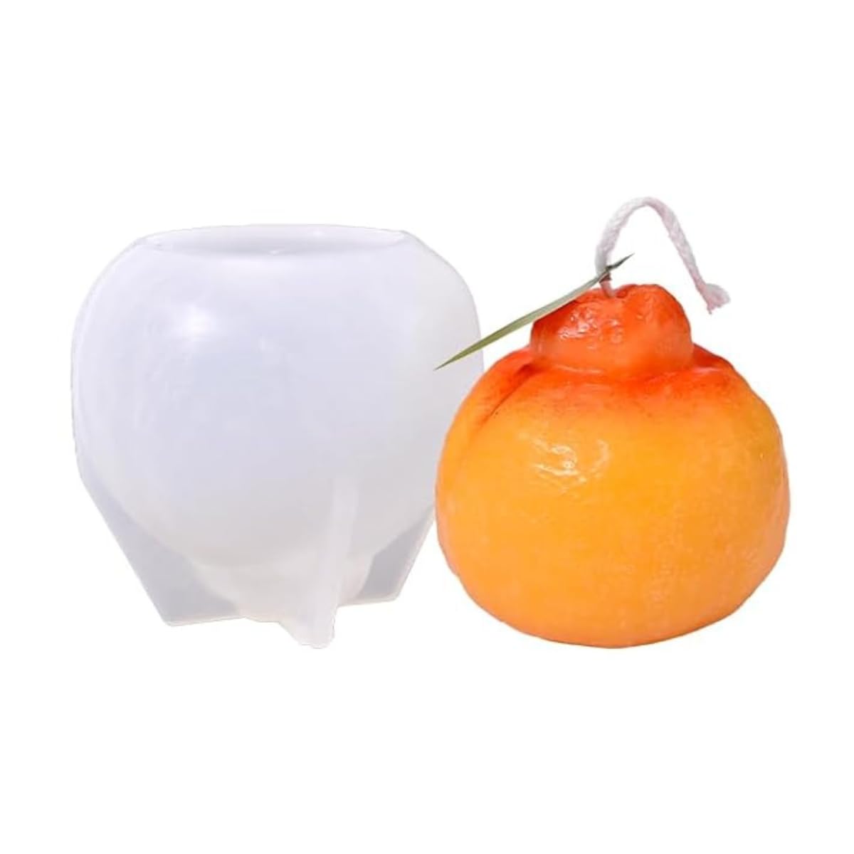 Silicone Orange Candle Mold Fruit Candle Mould for Candle Making Cake Fondant Decorating Chocolate Candy Food Melts Dessert Wax Melts Polymer Clay Resin Soap Bath Bombs Projects Clay Molds-image-28