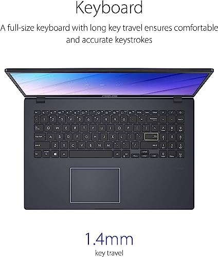Image of ASUS Vivobook Go 15 Thin & Light Laptop Computer, 15.6 inch FHD Display, Intel Celeron N4020 Processor, 4GB RAM, 64GB Storage, Windows 11, HDMI, SD Card, 1 Year Microsoft 365, Black