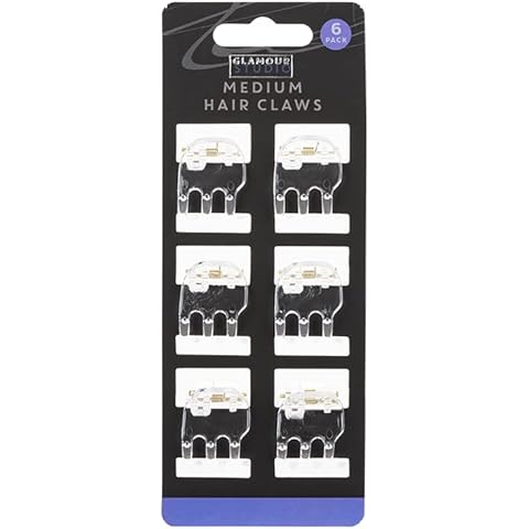 Immerse Creations (12-Pack) Medium Hair Claw Clips for Women | Clear Hair Clip for Women, Ideal for Thick Hair Cover