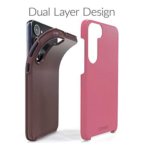 Image of Crave for Samsung Galaxy S23 Plus Case, Shockproof Protection Dual Layer Case for Samsung Galaxy S23 Plus (6.6 inch) - Berry