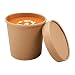 Colpac Kubki do zupy z recyklingu z papieru typu kraft do mikrofalówki 350 ml / 12 uncji (opakowanie 500 szt.)