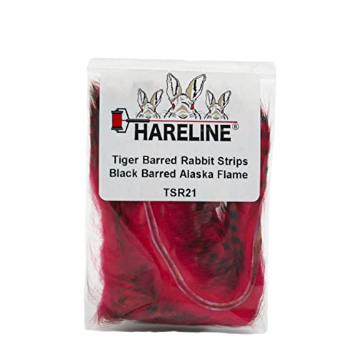Hareline Fly Tying Tiger Barred Rabbit Strips