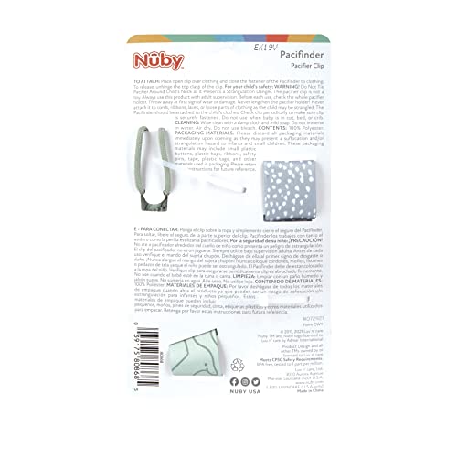 Nuby 80868 Pacifinder Baby Pacifier Clip thumb #10