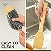 Wooden Spoons for Cooking set of 6 – Premium Wooden Spoons and Wooden Utensil set for everyday use – Versatile Cooking utensils set safe for nonstick pans – Durable wooden spoon kitchen utensils set #4