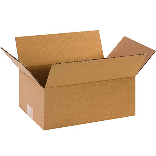 Image of BOX USA Moving Boxes 10 inchL x 6 inchW x 3 inchH Medium 25-Pack | Corrugated Cardboard Box for Packing, Moving and Storage 10x6x3 1063