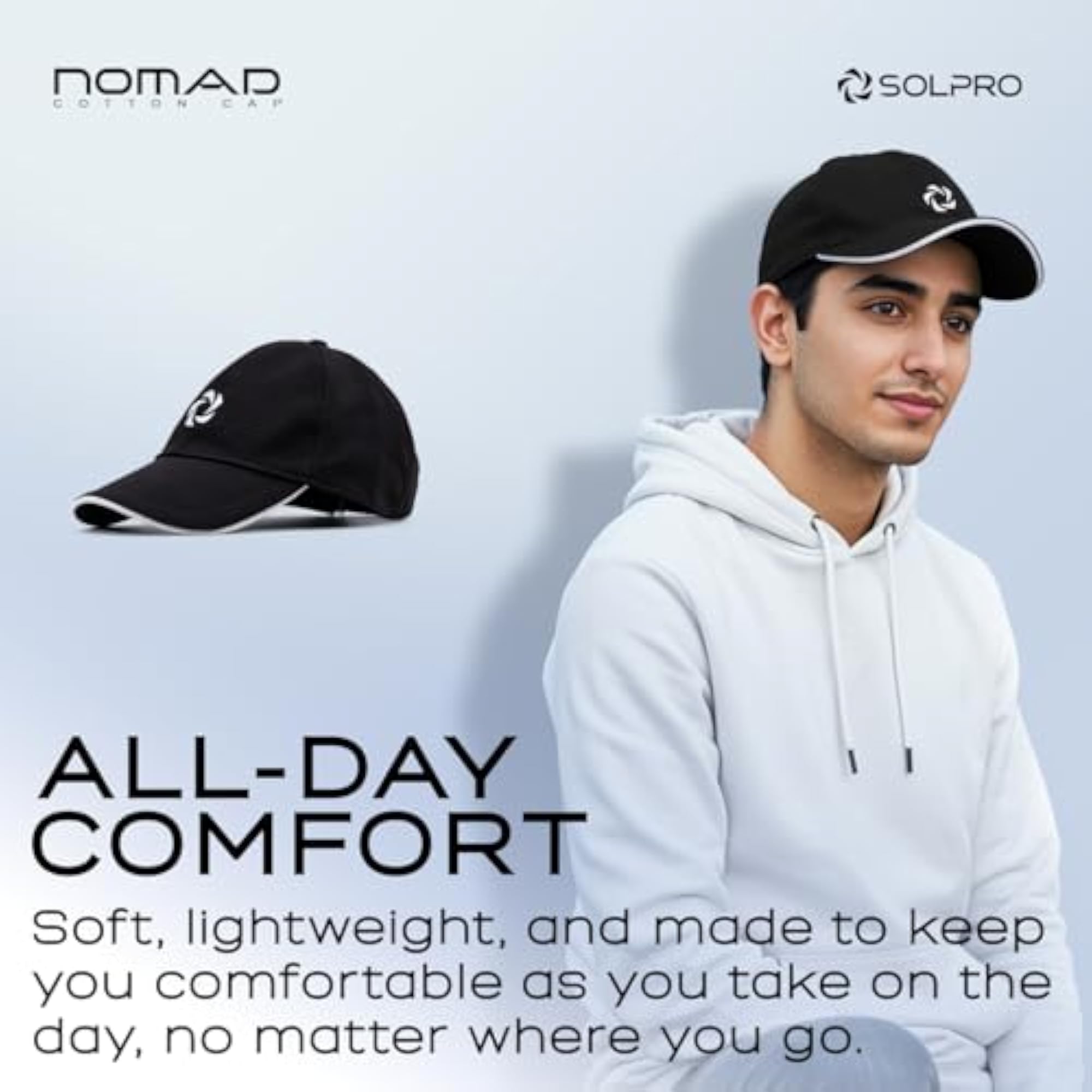 Unisex Cotton Cap for Sports & Everyday Wear