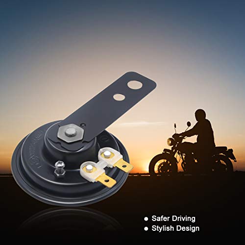 Motorrad-Hupe Sourcing Map 6V 1.5A 110dB Universal Horn