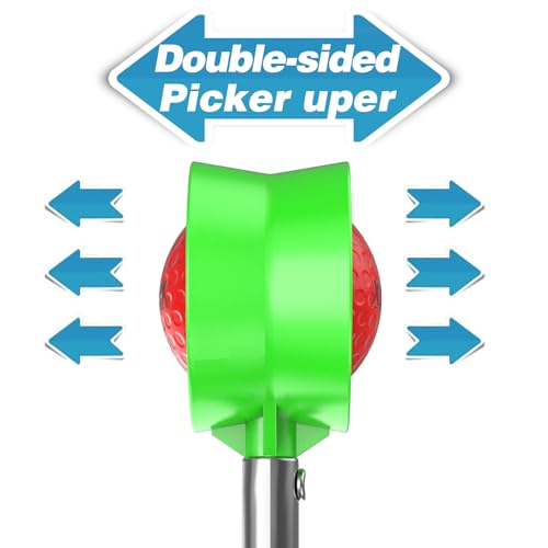 XSMSGO 9Ft/12Ft Telescopic Stainless Steel Golf Ball Retriever for Water, High Durability Double Sided Golf Ball Picker Upper, Men's and Women's Golf Accessories Gifts.