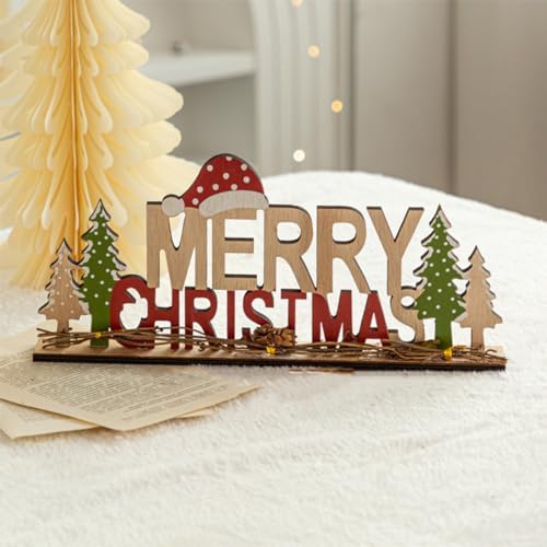 Christmas Tabletop Decor Sign, Wooden Christmas Signs with