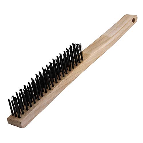 Image of Warner 13-5 /8 inch 3x19 Row, Wood Handle Wire Brush, 11082