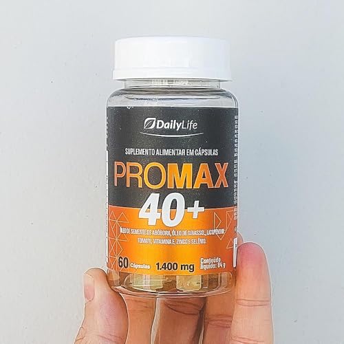 Kit 3x Oleo de Girassol e de Semente Abóbora Pro Max 40+ Com Vitamina E Suplemento Alimentar 1400mg