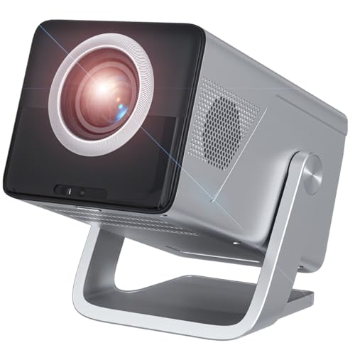 Portronics Beem 570 Smart Projector | Netflix Certified | 1080p Full HD Native | 10000 Lumens | Android 13 | Upto 120" Screen | Auto Keystone, Obstacle Avoidance | Built-in Apps | 5W Speaker (Silver) view 1