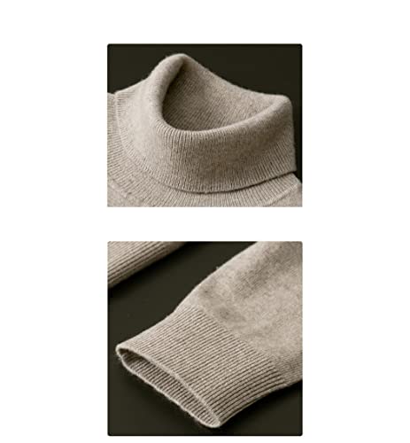 Pull en coton mélangé pour homme col roulé coupe ajustée élégante taille S
