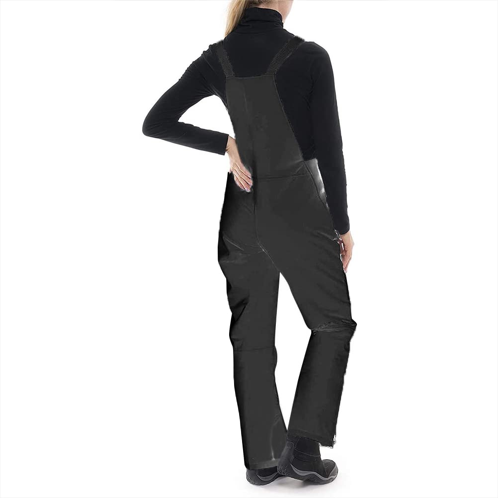 Hidyliu Salopette Isolante Coupe-Vent - Salopette De Ski Isolante Femme Salopette De Neige Salopette Hiver Coupe-Vent Épais Pantalon De Ski Thermique Pantalon De Snowboard