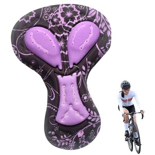 QIUMING® Cyclisme Shorts Gel Rembourré Coussin Rembourrage Antichoc Vélo sous-Vêtements Pads Respirant（Violet）
