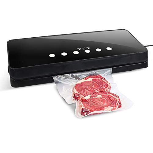 Foodsaver,3-In-1 Food Vacuum Sealer Machine,Air Sealing System Machine Separated Design Easy To Clean Vacuum Sealer (20 Pack Bags) Black